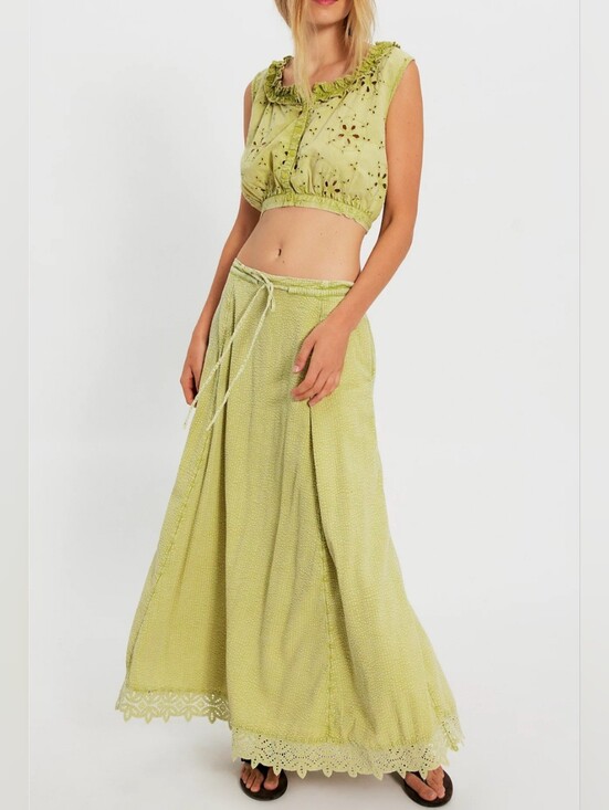 Free People Dresses & Skirts - Free People Maxi Skirt and Cropped Top Set